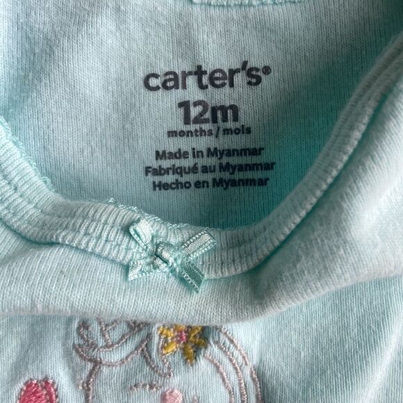 Onesies (3) in light blue || size 12 months - Picture 3 of 8